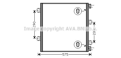 AVA QUALITY COOLING Конденсатор, кондиционер REA5075